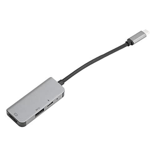 Dpofirs 3-in-1-Hub-Adapter, Hub-Multiport-Adapter, Typ C zu, USB 3.1-Dockingstation, USB-Splitter aus Aluminiumlegierung für Laptops von Dpofirs
