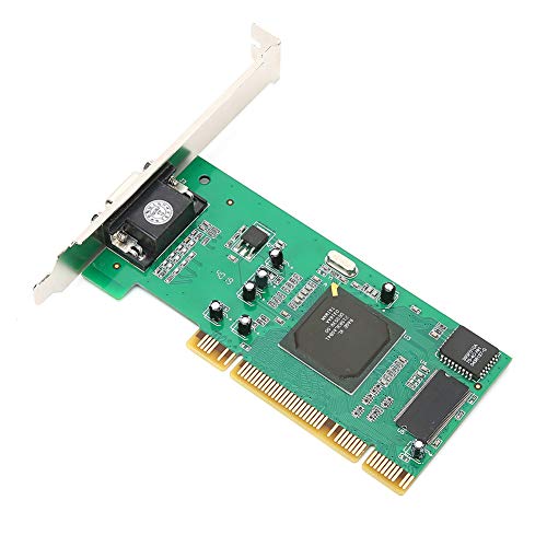 Dpofirs 32-Bit-8-MB-PCI-Grafikkarte für Desktop-Computer, 64-Bit-PCI-X-Universarafikkarte für Motherboards, kompatibel mit der HISHARD/Buddy/BETWIN-Software von Dpofirs