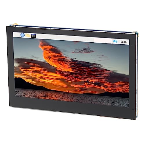 Dpofirs 4,3-Zoll-QLED-Touchscreen, 60 Hz 800 X 480 IPS LCD Tragbarer Kapazitiver 5-Punkt-Touch-, DSI QLED-Display für RasPi für Ubuntu für Kali für Retropie von Dpofirs