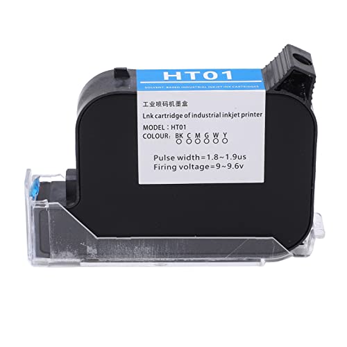 Dpofirs 42 Ml Handheld-Tintenstrahldrucker, Handheld-Drucker-Tintenpatrone, Schnell Trocknender Tintenstrahldrucker-Patronen-Ersatz, 12,7 Mm (Rot) von Dpofirs