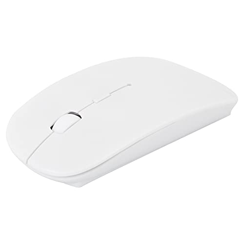 Dpofirs 4D White Wireless 3.0-Maus, Ultradünne Tragbare Reisecomputermaus, 1600DPI Universal Gaming Mouse mit Ergonomischem Design für Büro und Zuhause (Weiss) von Dpofirs
