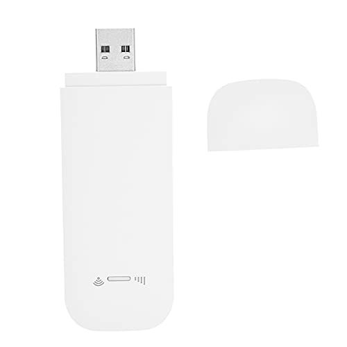 Dpofirs 4G LTE USB Modem, 100Mbps Wireless Net Hotspot Wireless Portable WiFi Hotspot Router, Plug and Play, Eingebaute 4G/3G + WiFi Antenne(Weiß) von Dpofirs