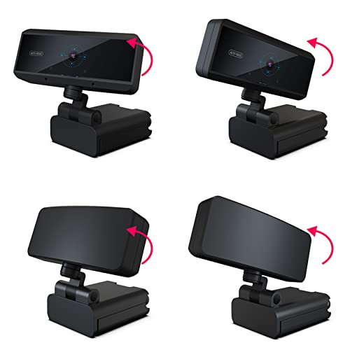 Dpofirs 5 MP HD Computer Webkamera, Tragbare Webcam ohne Laufwerk, Schwarze USB Webcam mit Rauschunterdrückungsmikrofon, Webcam für Videokonferenzen und Videoaufzeichnung von Dpofirs