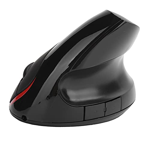 Dpofirs 5 Tasten 1600DPI 5D Universelle Optische Vertikale Gaming-Maus, Gaming Wireless Ergonomic Design-Maus für Computer, Tragbare Windows-Maus für Hoagres-Büros(Schwarz) von Dpofirs