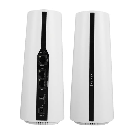 Dpofirs 5G NR SA NSA CPE-Router, Router mit Micro-SIM-Kartensteckplatz, Kabelloser 5G-Mobilfunkrouter, Unterstützt Bis zu 64 Benutzer (EU-Stecker 100 V – 240 V) von Dpofirs