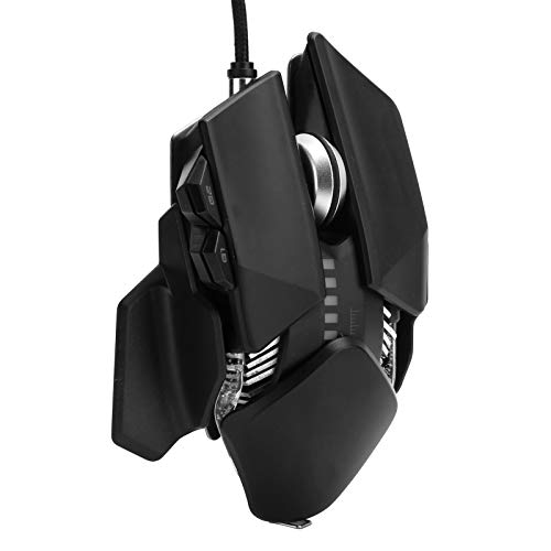 Dpofirs 5V USB Wired Professional Mechanical Mouse für Computer, Universal Professional Mechanical Mouse für Gamer, Frosted Gaming Mouse mit LED-Licht, Unterstützt Makroprogrammierung von Dpofirs
