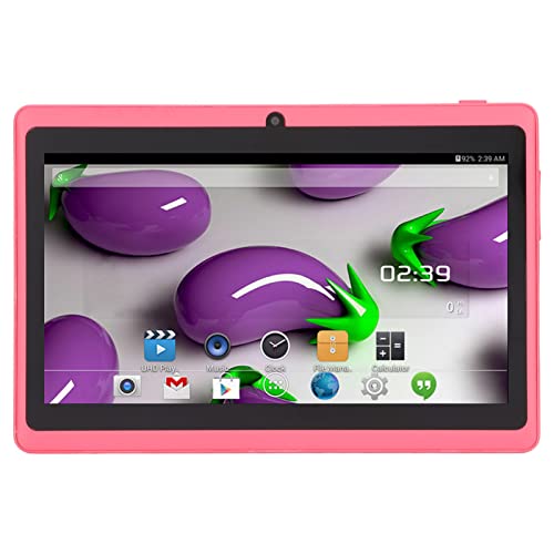 Dpofirs 7-Zoll-Tablet für 4.4.2, 512 MB + 8 GB, 1024 X 600 HD-Bildschirm, 30 W + 30 W Dual-Kameras, Tablet für Kindergeschenke (Rosa) von Dpofirs