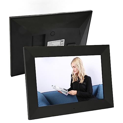 Dpofirs 8-Zoll-WiFi-Digital-Bilderrahmen, 16 GB 1280 X 800 IPS-Touchscreen Smart Cloud-Fotorahmen, an der Wand Montierbarer APP-Fernbedienungs-Digital-Fotorahmen für Frameo APP (EU-Stecker) von Dpofirs