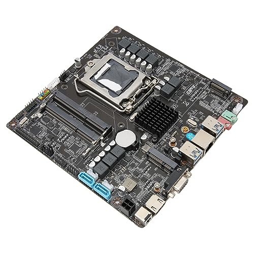 Dpofirs B250 Micro ITX Motherboard LGA 1151 Dual Channel DDR3 PC Motherboard mit Stabiler Datenübertragung 1000 Mbit/s LAN USB SATA 8pin HD Con Gaming Motherboard von Dpofirs