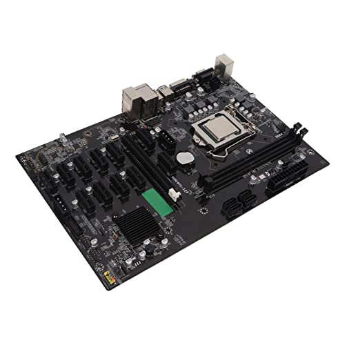 Dpofirs B250B LGA 1151 Gaming Motherboard, Gaming Motherboard mit PCIe USB COM SATAs VGA DVI, Unterstützt Series 30 20 16 10 RX Type P, Mining Motherboard für Core 6th 7th von Dpofirs