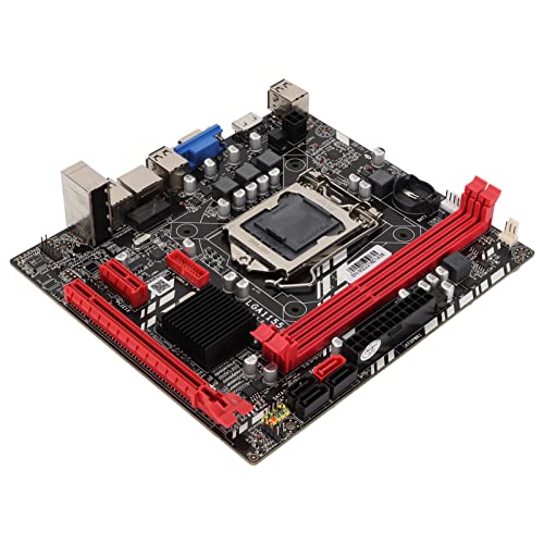 Dpofirs B75M M ATX Mining Mainboard, Unterstützung für Corei7, i5, i3 LGA1155 CPU, SATA3.0 x1, SATA2.0 x3, PCI E8X x1, DDR3 x2, 100M Netzwerkkarte, Computer Motherboard von Dpofirs