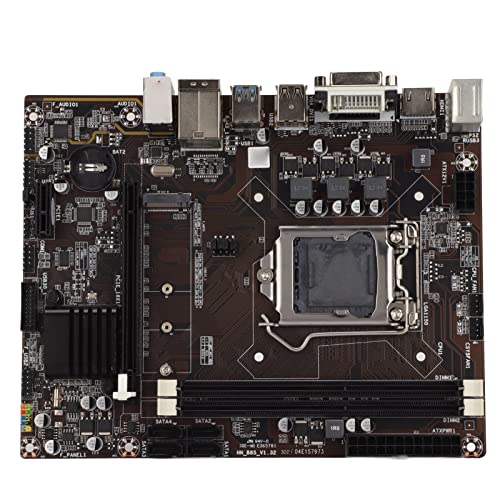 Dpofirs B85 Gaming Motherboard DDR3, CPU Plattform für Intel Core 4. und 5. Generation, CPU Sockel LGA 1150, 1600/1333/1066MHZ (RJ45 +HDMI+USB 3.0 Schnittstelle) von Dpofirs
