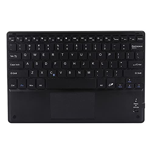 Dpofirs Bluetooth-Touchpad-Tastatur mit Schutzhülle, 100-Stunden-Betrieb, Universal für 9,7-10-Zoll-Tablet-PC, Weitgehend Geeignet für Android/OSX/Win-System, Schwarz von Dpofirs