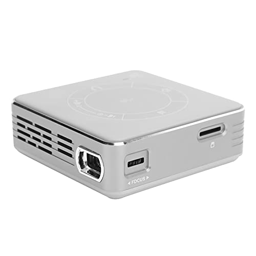 Dpofirs C99 -Heimprojektor, Tragbarer Filmprojektor für 9.0, 4G + 32G-Speicher, WVGA 854 X 480, Drahtloses -WLAN, Kompatibel mit Switch, XBX, KTV, USB, TF (EU-Stecker) von Dpofirs