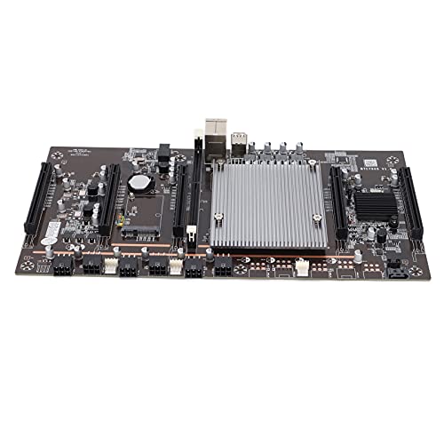 Dpofirs DDR3 Desktop Motherboard für BTC 79X5, Diskrete Grafikkarte, PCI Express 16X, III Festplattenschnittstelle, 4 USB Anschlüsse, 32 GB Speicherkapazität von Dpofirs