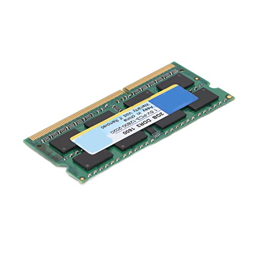 Dpofirs DDR3 Ram Haltbarer Tragbarer Notebook Speicher, Leistungsstarke Stabile Leistung, 204PIN, PC3 10600/PC3 12800 Bandbreite, für Gaming Arbeitsnotebook (1600 MHz 2 GB) von Dpofirs