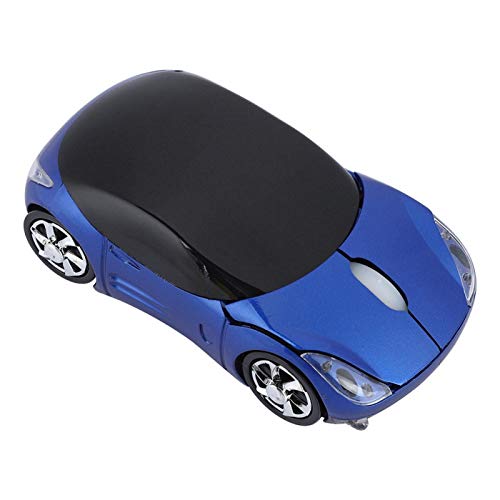 Dpofirs Drahtlose Auto-Maus für Kinder, 2.4G Optische Drahtlose Maus, 1600DPI Auto-Form-Maus Optische Maus für Computer PC Laptop Desktop-Geschenk(Blau) von Dpofirs