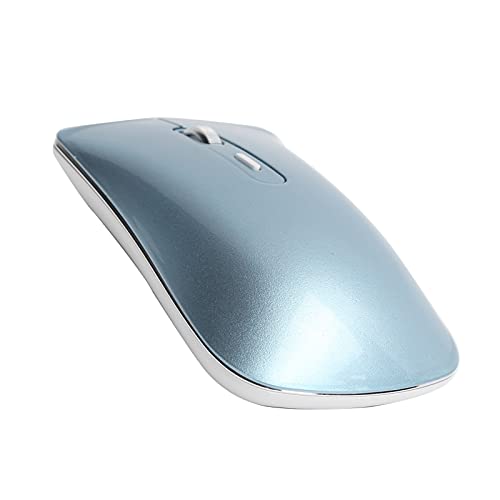 Dpofirs Drahtlose Wiederaufladbare Maus mit USB-Empfänger für Bluetooth 5.0, 1600 DPI USB Universal Silent Mouse für Computer, Tragbare Büro- und Heimmaus, PC-Zubehör(Blau) von Dpofirs