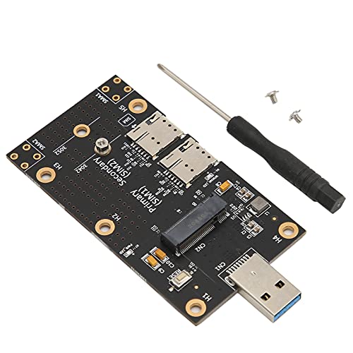 Dpofirs Dual-SIM-Karte PCI Express Adapter, M.2 auf USB 3.0 PCI-E USB 3.0 Hub Controller Adapter, PCI Express Card Support M.2 Key B Kartengröße des Typs 3042/3052 von Dpofirs