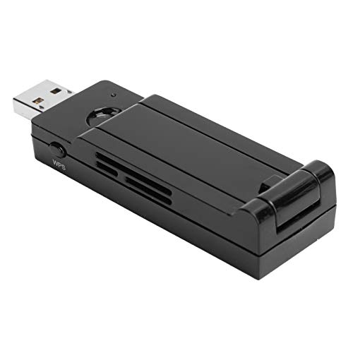 Dpofirs EW-7733 USB-Netzwerkkarte, Drahtloser Dualband-WLAN-Empfänger-Netzwerkadapter 450 Mbit/S 802.11 A/B/G/N, Kompatibel mit Standard-WMM von Dpofirs