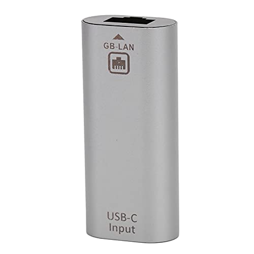 Ethernet-Adapter, RJ45-Internet-Port Connect-LAN-Kabel Ethernet-Adapter, 10/100/1000Mbps Übertragungsrate, Aluminiumgehäuse Wärmeisolierung von Dpofirs