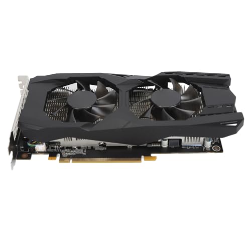 Dpofirs GTX1060 6 GB Grafikkarte, 192 Bit GDDR5 Grafikkarte für PC-Gaming, DP, HD-Multimedia-Schnittstelle, DVI, PCI Express 3.0 mit Dual-Lüfter für Büro und Gaming von Dpofirs