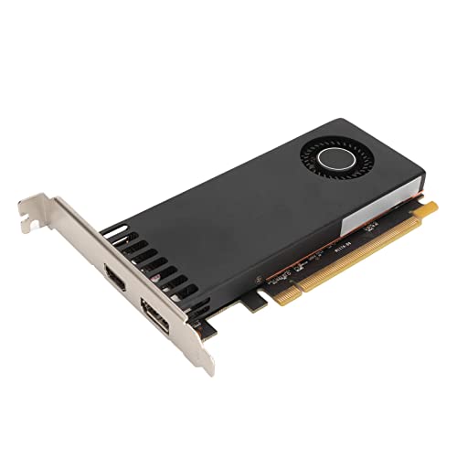 Dpofirs GTX1650 4G D6 LP-Grafikkarten, 4G GDDR6-Grafikkarte mit 12 Gbit/s Videospeichergeschwindigkeit, Unterstützte 3D-Funktionen, 3-Phasen-128-Bit-GPU-Karte für Windows 7 10 11 von Dpofirs