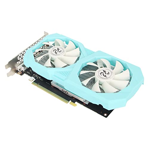 Dpofirs GTX1660Ti Gaming-Grafikkarte, 1536SP, Echte 6 GB, GDDR6 192 Bit, PC-Gaming-Grafikkarte für AMD, DP, DVI, HDMIs, PCI Express 3.0, Dual-Lüfter für Desktop-Computer-Gaming-GPU von Dpofirs