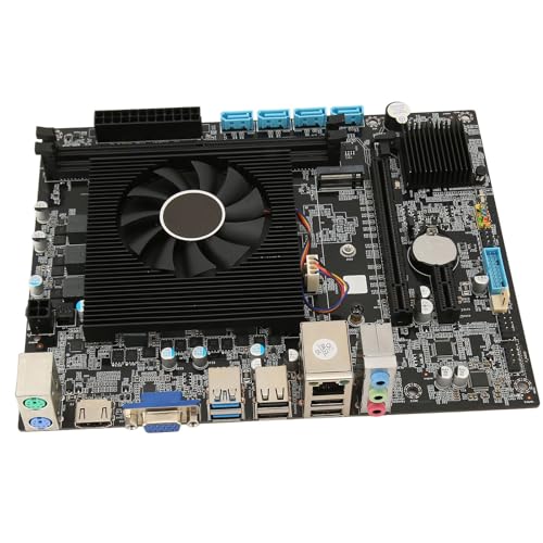 Dpofirs H170 ATX Computer Motherboard, 16 GB DDR4 Speicher, Gaming Motherboard mit Kühler für I7 6700HQ CPU, USB 3.0, SATA 3.0, VGA HD Multimedia Schnittstelle, Desktop Mainboard für PC von Dpofirs