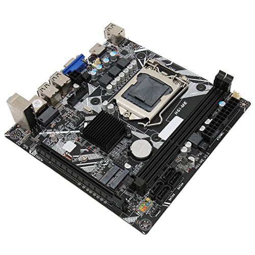 Dpofirs H6 ME Desktop-Computer-Motherboard, LGA 1155-Sockel, DDR3, SATA2.0 X 4, PCIe 16X, USB2.0 X 10, VGA, HDMIs, WiFi M.2, NVME M.2, Debug-Pin, ITX-Motherboard von Dpofirs