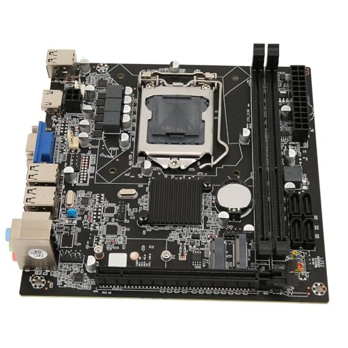 Dpofirs H61 V301 ITX Desktop Motherboard, Dual Channel DDR3 4 Computer Mainboard Unterstützung LGA1155 Sockel, SATA2.0 M.2 NVME PCIe 2.0 X16 Gaming Motherboard für Core I7 I5 I3 von Dpofirs