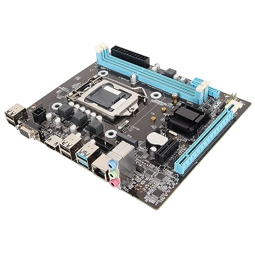 Dpofirs H81 Gaming-Motherboard für Intel LGA 1150 Zweikanal-DDR3-PC-Motherboard mit Hochgeschwindigkeits-M.2-Schnittstelle I O-Schnittstellen 1600-MHz-Gaming-Motherboard von Dpofirs