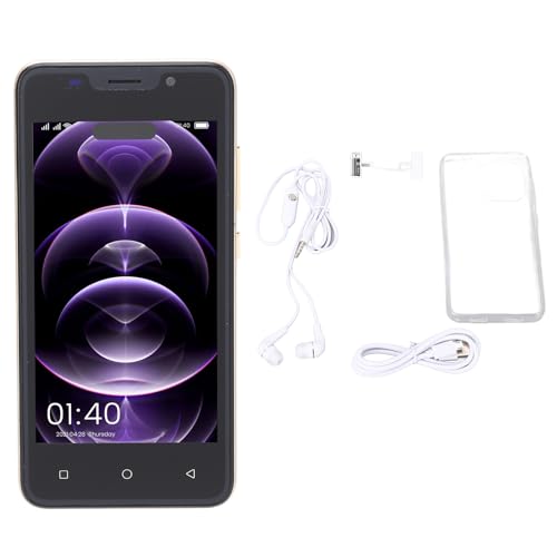 Dpofirs IP13 Pro Smartphone Unlock 3G, 4,66-Zoll-HD-Handy für Android 6, 2 GB 32 GB, Handy mit Gesichtsentsperrung, 2-MP-5-MP-Kamera, WiFi, BT, FM, 3200-mAh-Akku, Geschenke für Kinder(Gold) von Dpofirs