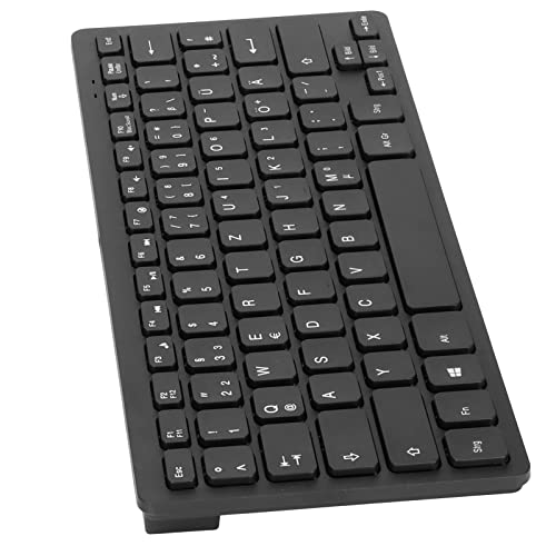 Dpofirs Kabelgebundene 78 Tasten Kleine Superdünne Kompakttastatur, Kabelgebundene 78 Tasten Mechanische Tastatur für PC-Laptops, Desktop-Laptop-PC (Deutsch) von Dpofirs