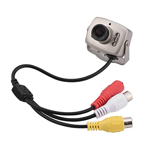 Dpofirs Kabelgebundene -Analog-CCTV-Kamera, 3,6-mm-Weitwinkelobjektiv, Audio-Video-Überwachungskamera für Den Parkplatz eines Wohngemeinschaftshauses(PAL-System (mit Etikett von Dpofirs