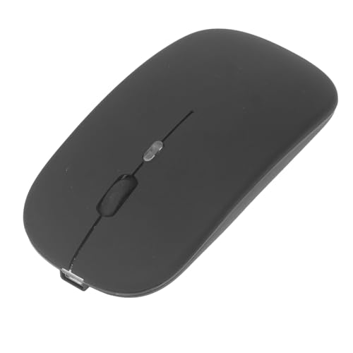 Dpofirs Kabellose Gaming Maus, Leise Wiederaufladbare Desktop Maus mit Bunten Lichteffekten, Unterstützt 3 DPI Stufen, Ultraschlanke, Leuchtende Computermäuse mit USB Empfänger für von Dpofirs