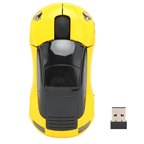 Dpofirs Kabellose Maus, 2,4 G Wi-Fi Kabellose Maus mit USB-Empfänger, 3D-Sportauto-Maus für Laptop, PC, Tablet, Gaming, Büro, Mac, Windows von Dpofirs