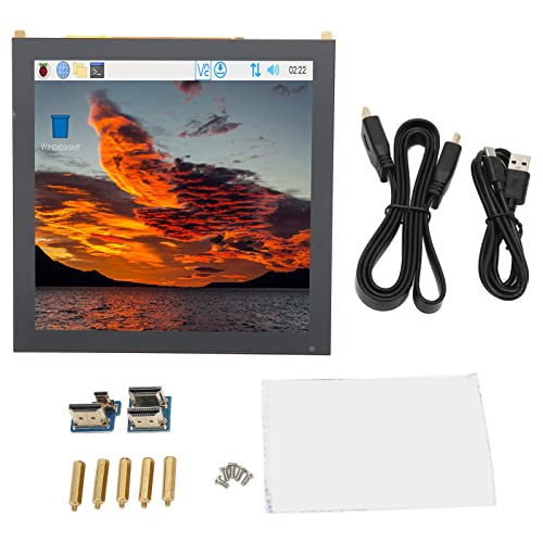 Dpofirs Kapazitives 4-Zoll-Touchscreen-LCD-Display HDMI-Modul 720 X 720 für Raspberry Pi, Jetson Nano, Tinker Board 2, Win 11 10 8.1 8 7, Typc C Touchscreen von Dpofirs