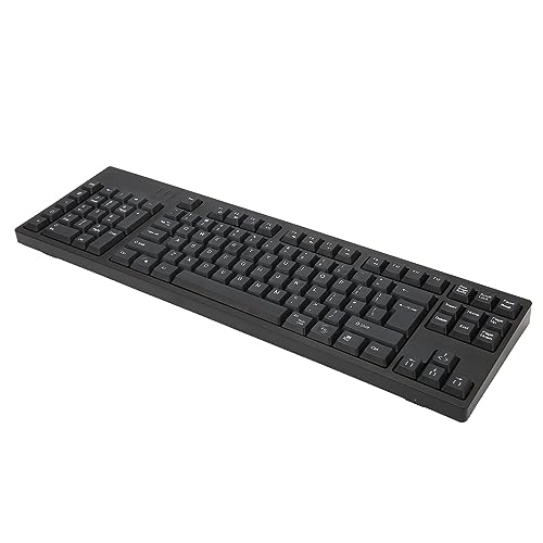 Dpofirs Linkshänder Tastatur, 109 Tasten, Tastatur mit amerikanischem Layout, Micro USB, ergonomisches Layout, Plug and Play Bürotastatur von Dpofirs