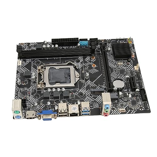 Dpofirs M ATX Computer Motherboard, LGA 1151 DDR3 100 Mbit/s NIC M.2 USB3.0 SATA3.0 Desktop Motherboard, B75M VH PCIE 16X Motherboard Unterstützt ALC897 Soundkarte für Desktop PC von Dpofirs