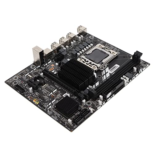 Dpofirs M ATX-Mining-Mainboard, unterstützt alle Serien LGA1366, DDR3x2, SATA2.0x4, PCI E16Xx1, 100M-Netzwerkkarte, Acht-Pin x1, 24-Pin x1, USB2.0x8, PCI E1Xx1, Computer-Motherboard von Dpofirs