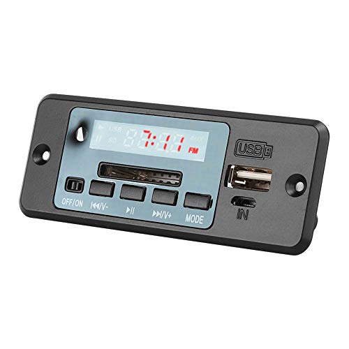 Dpofirs MP3-Decoder-Karte, Audio-Decoder-Modul USB-Radio FM MP3, Universal-Decodierkarte mit Leistungsverstärker, MP3-Decoder-Karte Musik-Player(Schwarz) von Dpofirs