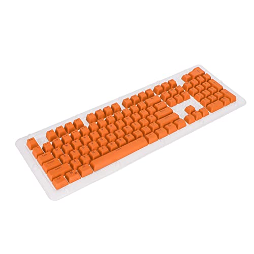 Dpofirs PBT Tastenkappen 106 Tasten, 2farbiger Spritzguss OEM-Höhe Lichtdurchlässigkeit Benutzerdefinierte Tastenkappen für Mechanische Tastaturen (Orange) von Dpofirs