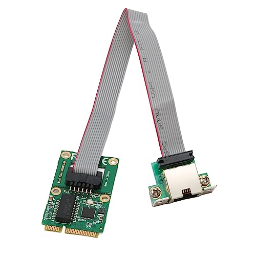 Dpofirs -PCIe-Netzwerk-Controller-Karte, 10 100 1000 Mbit/s, Selbstadaption, Stabile RJ45-LAN-NIC-Karte für Desktop-Computer mit Voll-Halbduplex, VLAN-Tagging und Einfacher von Dpofirs