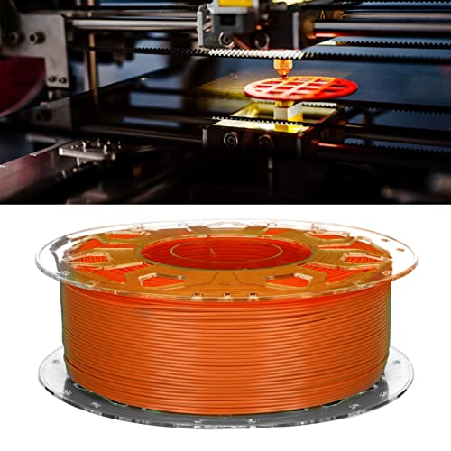 Dpofirs PLA Filament für 3D-Drucker 1,75 Mm, 3D-Drucker Filament Weit Kompatibel für FDM-Modell-3D-Drucker, Weit Kompatibel mit 3D-Druckern (Orange) von Dpofirs