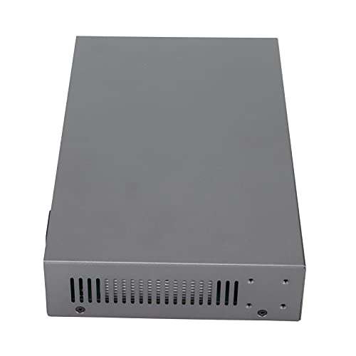 Dpofirs POE-Switch, 8 * 10/100/1000 Base Tx RJ45 Auto-MDI/MDI-X-Ports, 2 * 10/100/1000 Mbit/s RJ45 Auto MDI/MDI-X-Ports, 14,88 Mpps bei 64 Byte Switch-Durchsatz (EU-Stecker) von Dpofirs