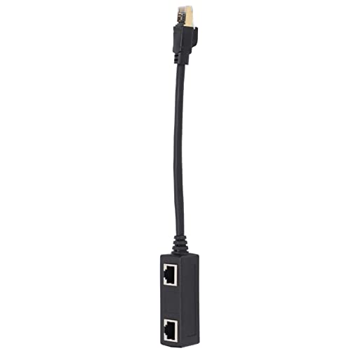 Dpofirs RJ45 Netzwerk 1 Bis 2 Port Ethernet Adapter Splitter, CAT8 Netzwerkkabeladapter mit Hochgeschwindigkeitsnetzwerk für von Dpofirs