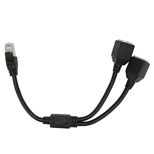 RJ45 Y Splitter Adapter, RJ45 Ethernet Adapter Kabelverlängerung 1 auf 2 Port Ausgezeichnete Verbindungsübertragung Gutes Signal Ethernet-Buchsenadapter für Cat5, Cat5e, Cat6, Cat7 RJ45 Y Splitter Adapter, RJ45 Ethernet Adapter Kabelverlängerung 1 auf 2 Port Ausgezeichnete Verbindungsübertragung Gutes Signal Ethernet-Buchsenadapter für Cat5, Cat5e, Cat6, Cat7 von Dpofirs