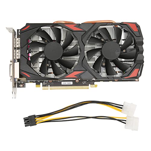 Dpofirs RX 580 Grafikkarte, 8 GB GDDR5 PC Video Grafikkarte Original 256bit mit 2 Lüftern PCI Express 3.0x16 Interface Gaming Grafikkarte für Computer von Dpofirs