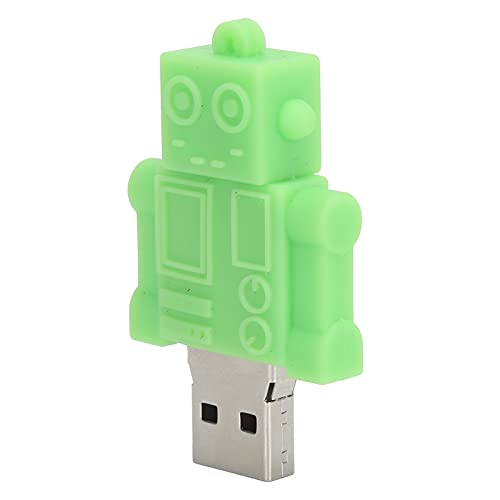 Dpofirs Roboter Design USB Flash Drive, Anhänger Schlüsselanhänger Cartoon U Disk, Cartoon U Disk Geschenke Grün für Freunde, Plug and Play, 16GB/32GB/64GB/128GB (32 GB) von Dpofirs